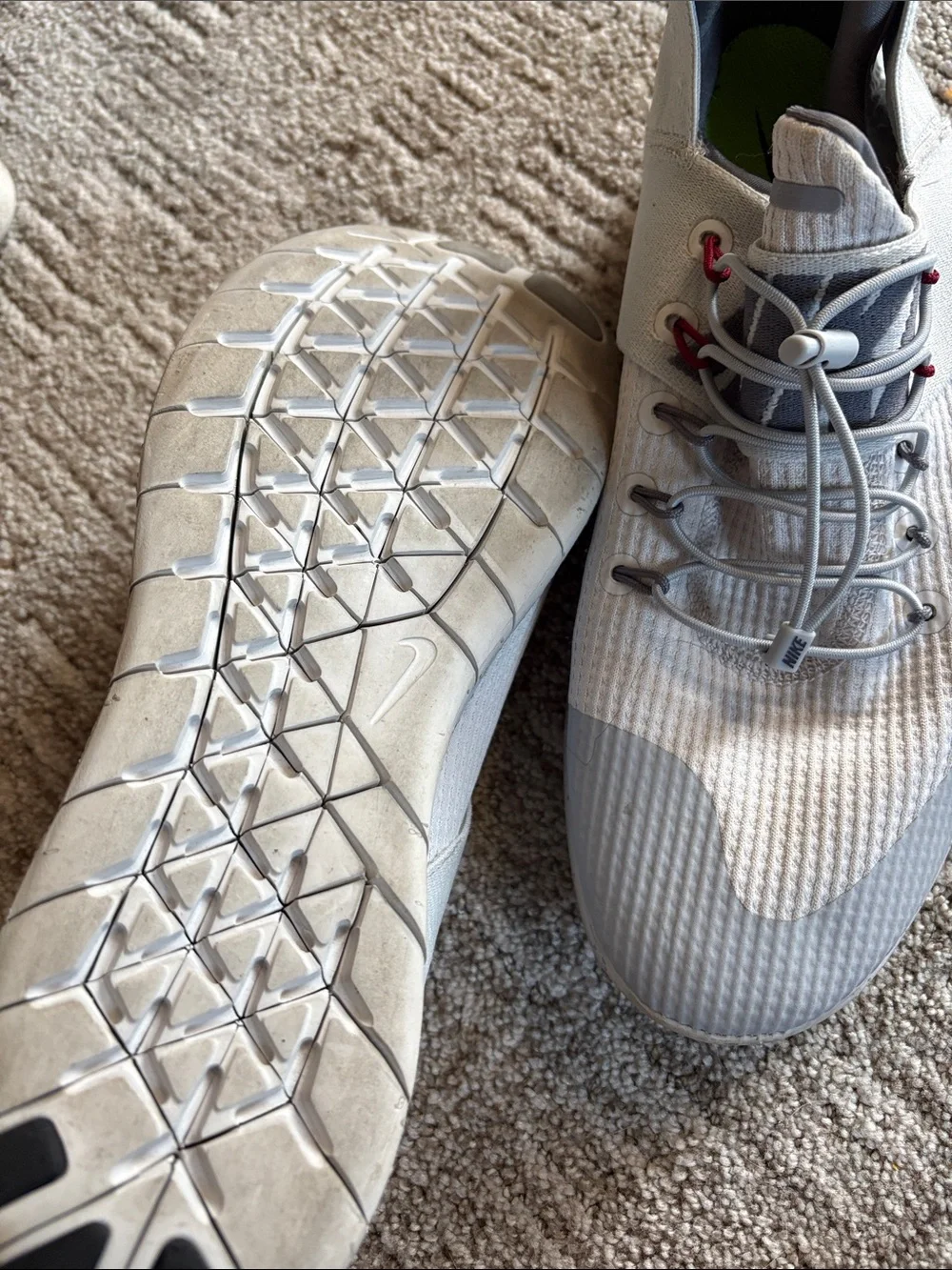 Nike Free Men’s Light Gray Athletic Sneakers